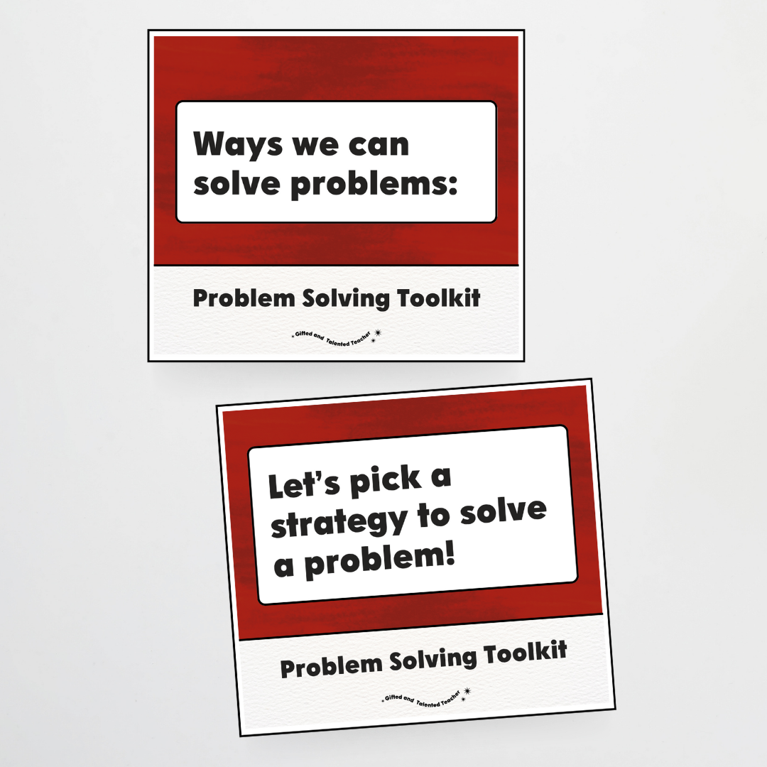 Lower Grades Problem Solving Strategy Toolkit - Insect Life Classroom Decor