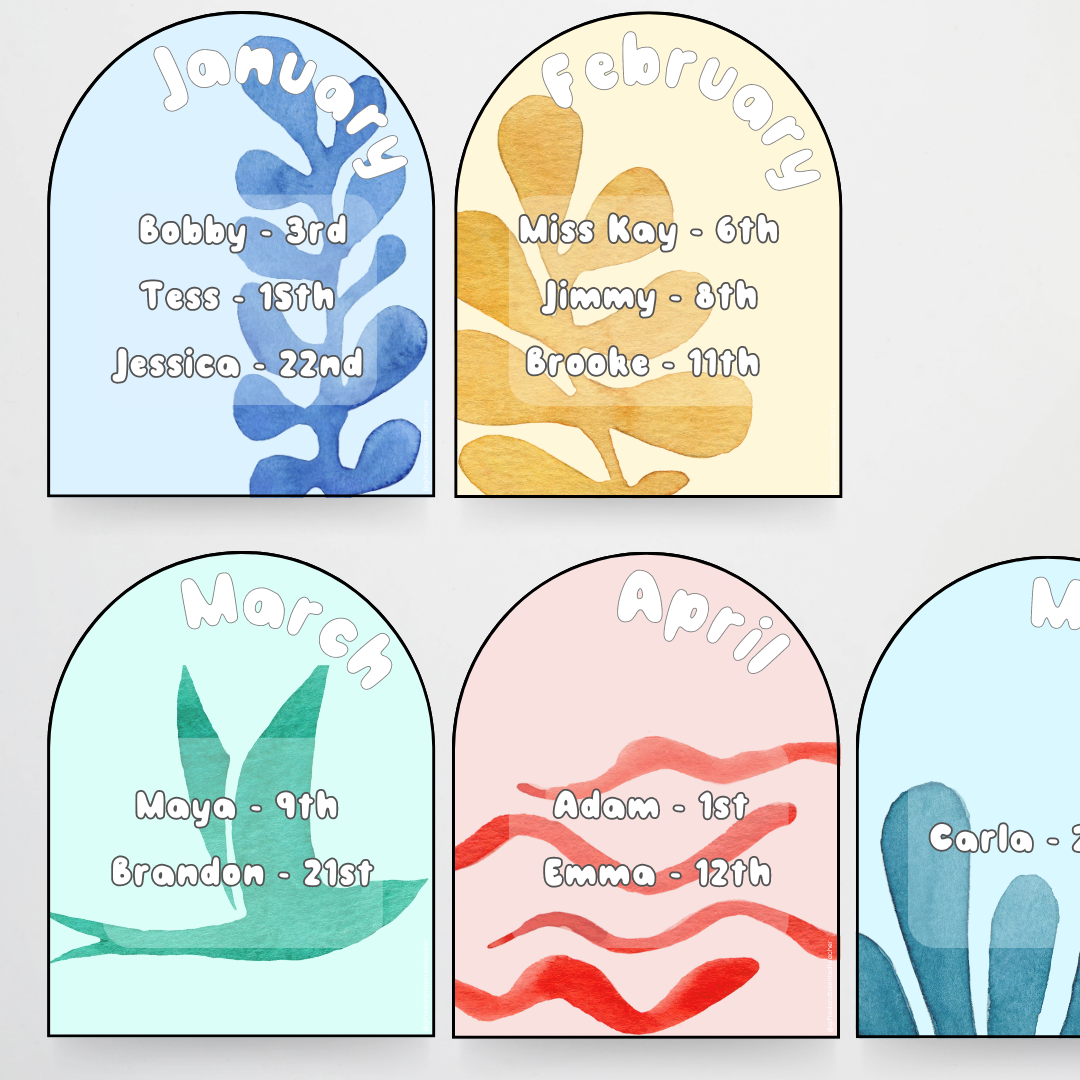 Matisse: Birthday Bumps - Color | Colour - Teacher Resources & Classroom Decor