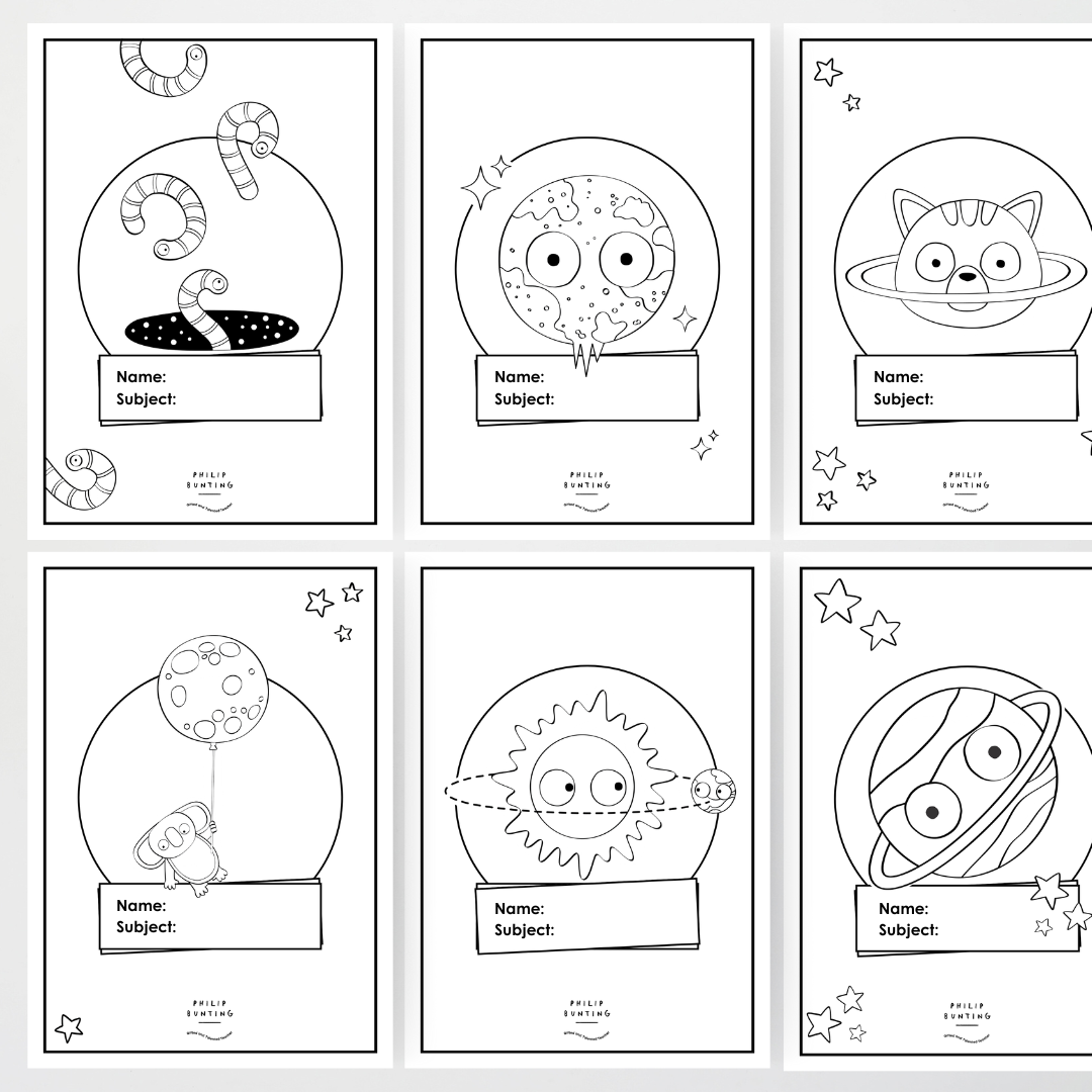 Philip Bunting: Book Covers - Watch this Space Classroom Decor - Teacher Resources & Classroom Decor