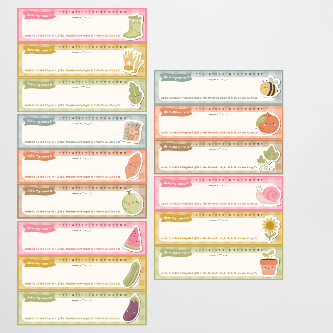 Desk Plates - Farmers Market Classroom Decor - Teacher Resources & Classroom Decor