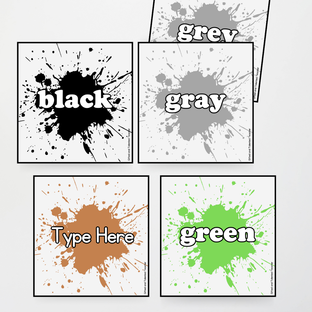 Colour Posters - Woodland Classroom Decor