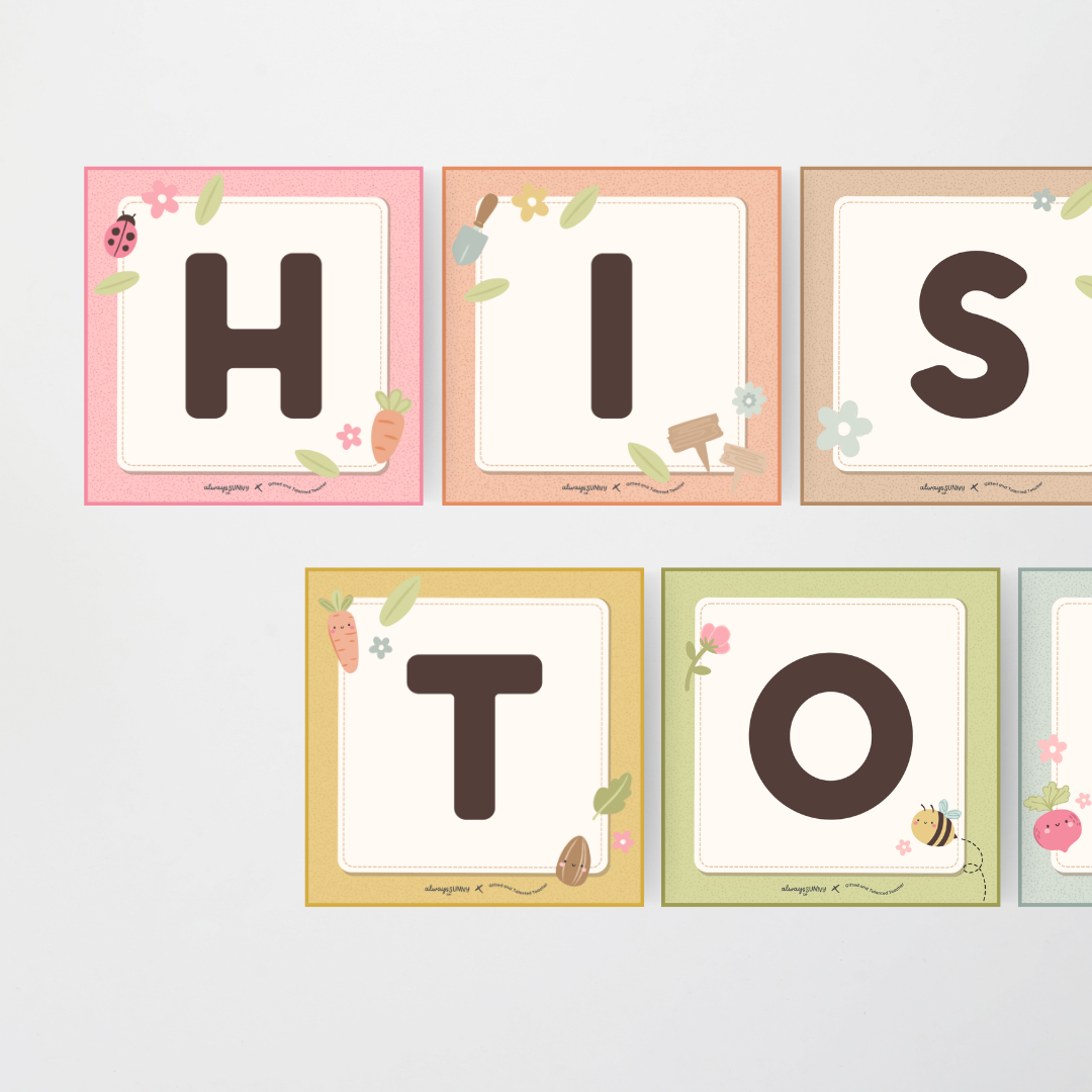 Lettering Tiles - Farmers Market Classroom Decor - Teacher Resources & Classroom Decor