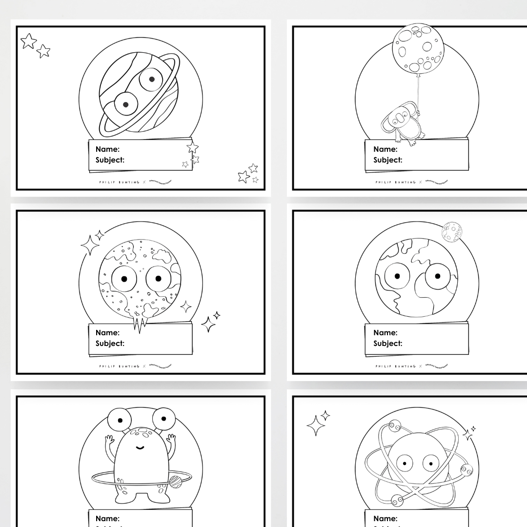 Philip Bunting: Book Covers - Watch this Space Classroom Decor - Teacher Resources & Classroom Decor