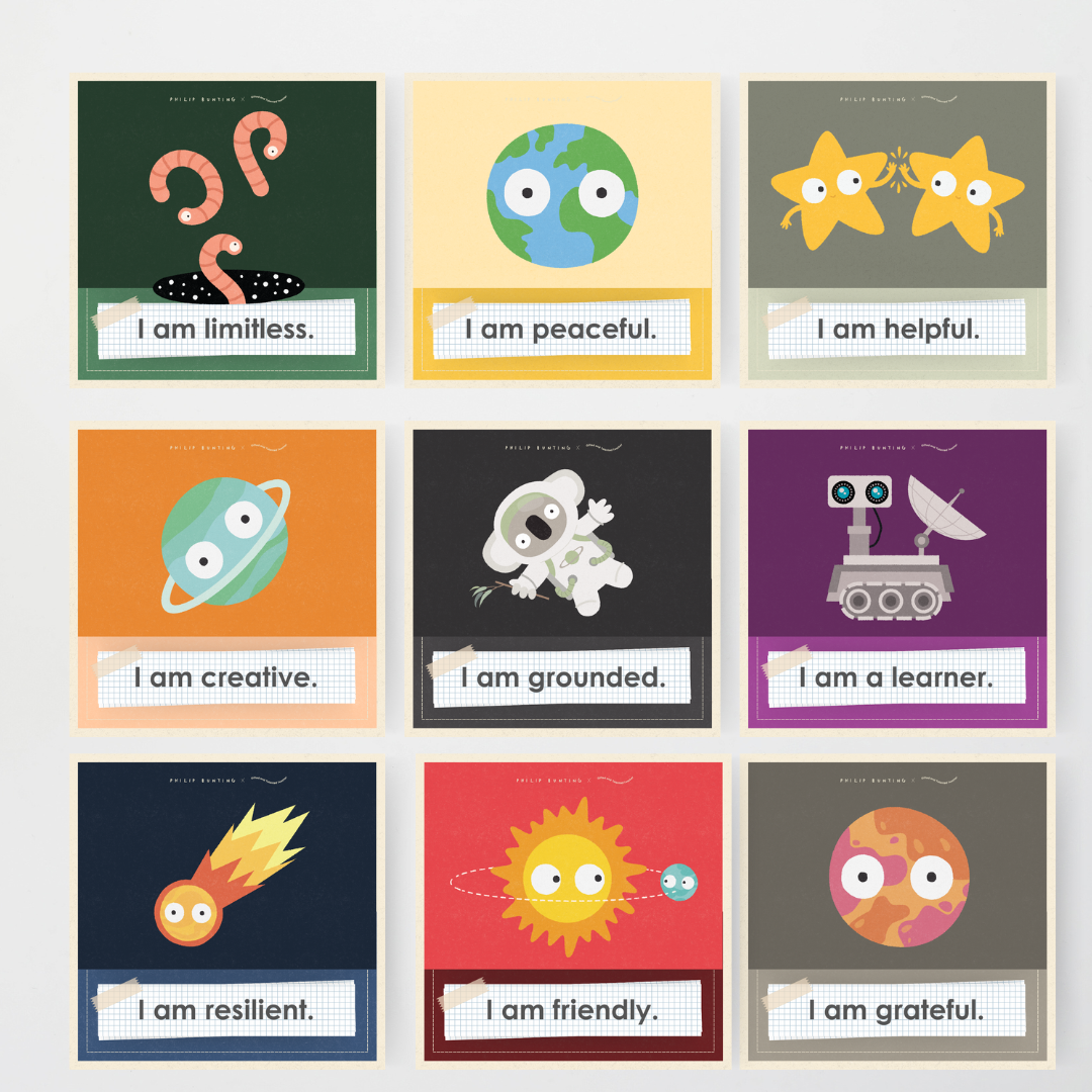 Philip Bunting: Affirmation Cards - Watch this Space Classroom Decor