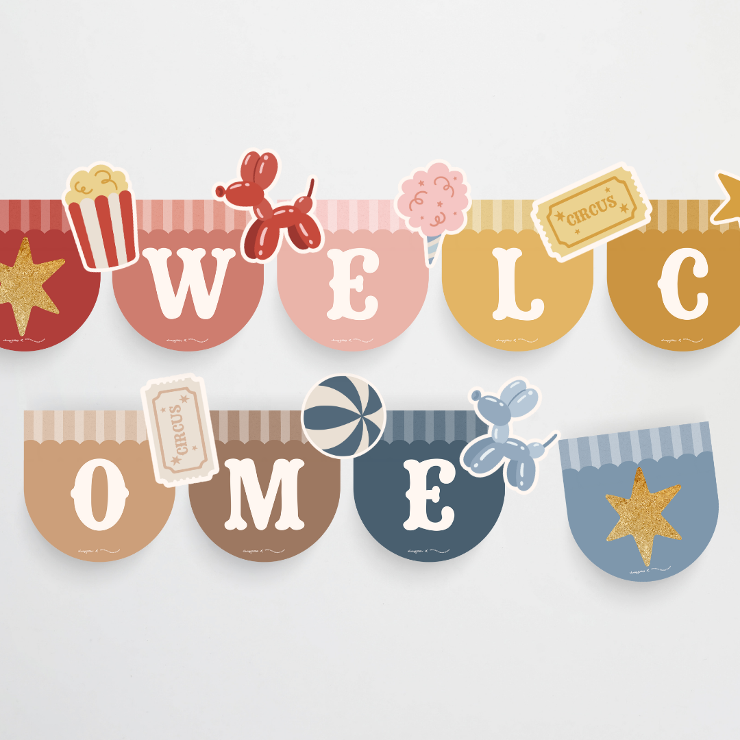 Bunting Flags - Little Circus Classroom Decor