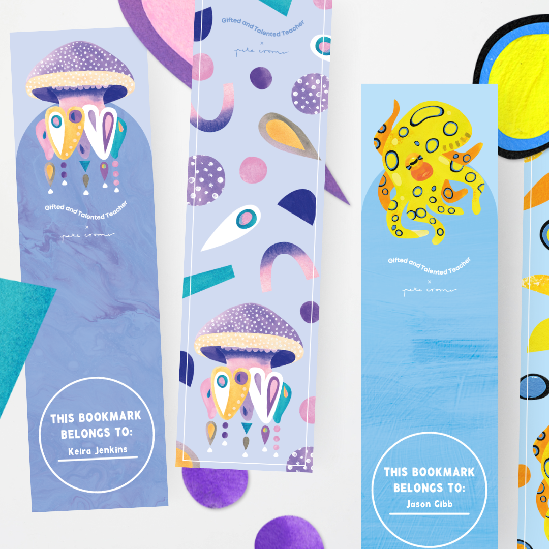 Pete Cromer: Colour Bookmarks - Sea Life Classroom Decor - Teacher Resources & Classroom Decor