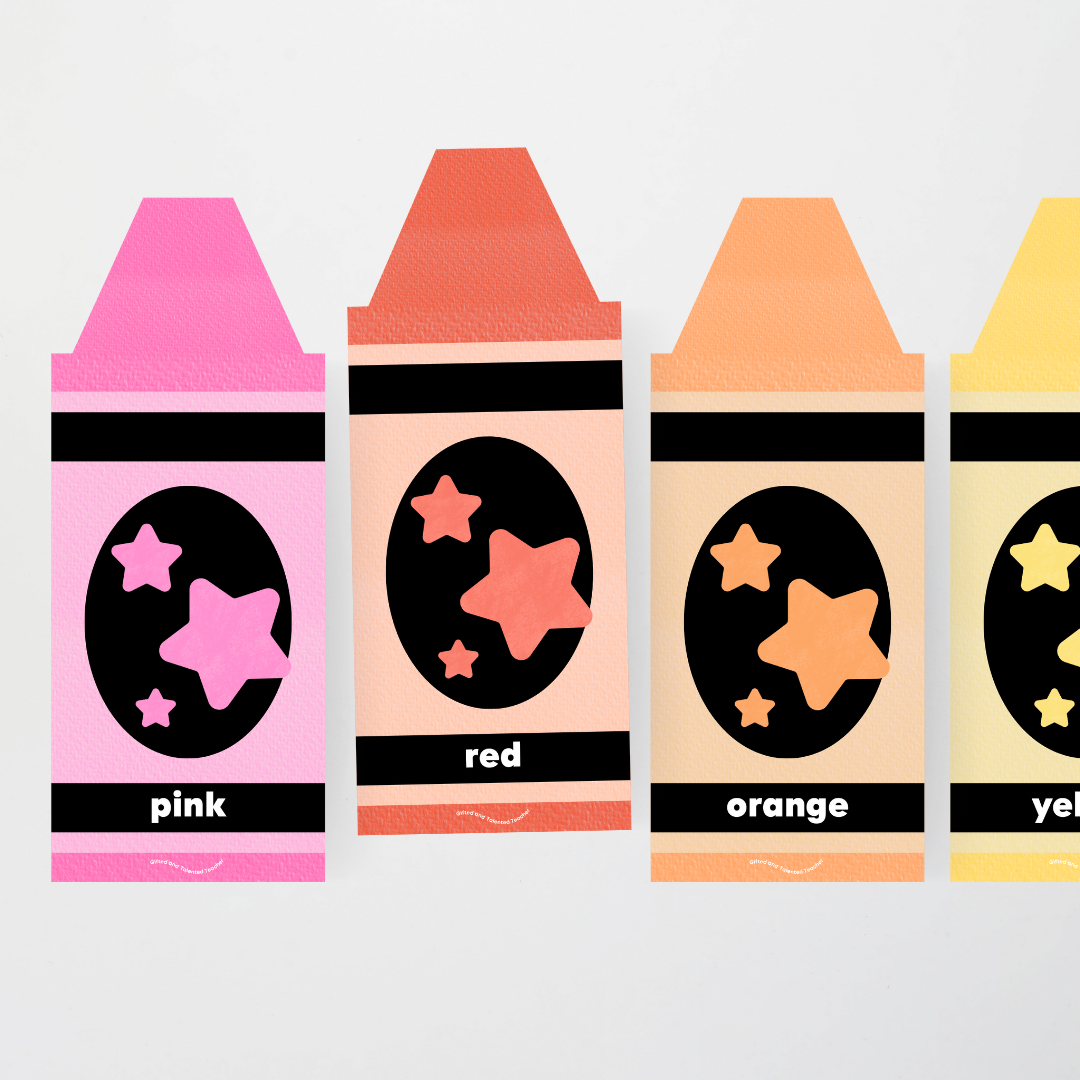 Crayon Colour/Color Posters - Rainbow Classroom Decor