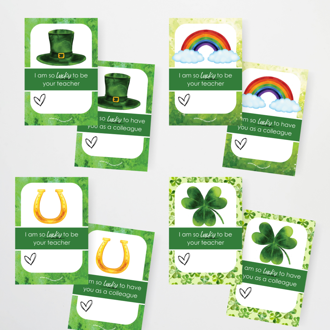 St Patrick's Day Student and Colleague Tags - Teacher Resources & Classroom Decor