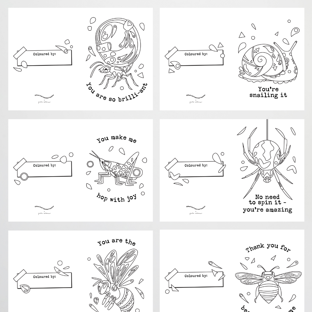 Pun Cards for any occasion - Insect Life Classroom Decor - Teacher Resources & Classroom Decor