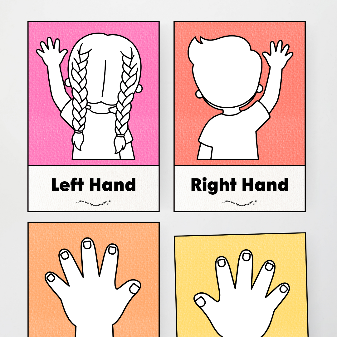 Left Hand and Right Hand Position Classroom Display - Rainbow Classroom Decor - Teacher Resources & Classroom Decor