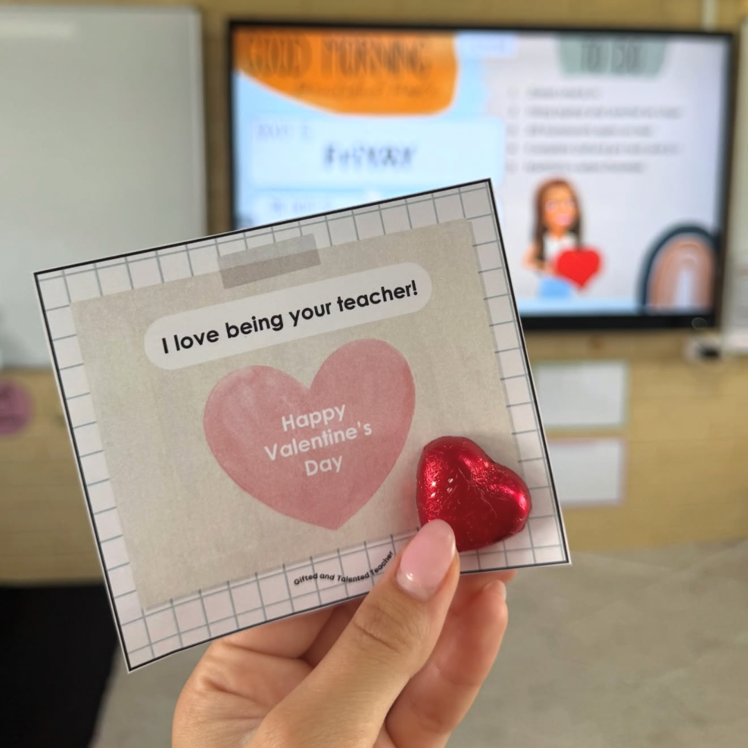 Student Gift Tags – Valentine’s Day - Teacher Resources & Classroom Decor