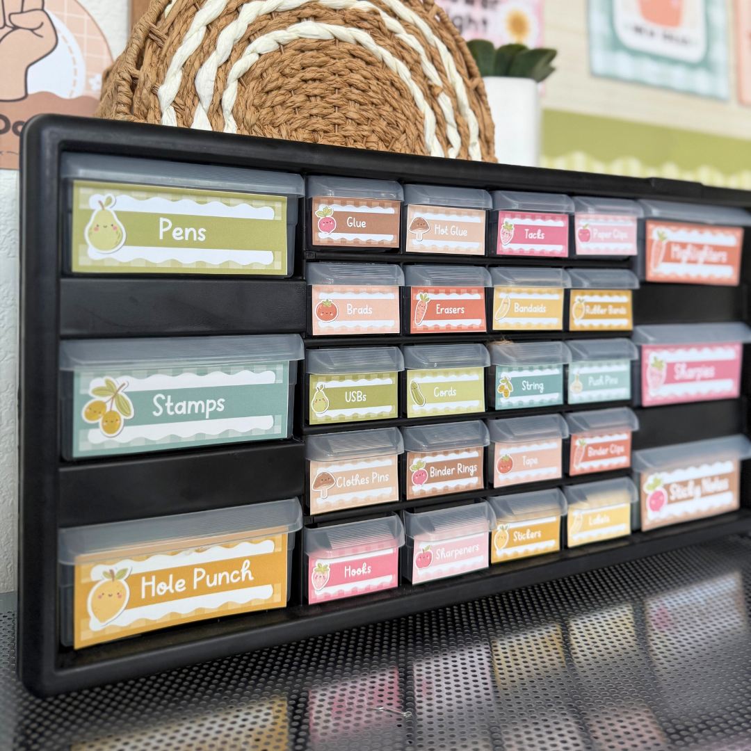 Rectangle Labels - Farmers Market Classroom Decor - Teacher Resources & Classroom Decor