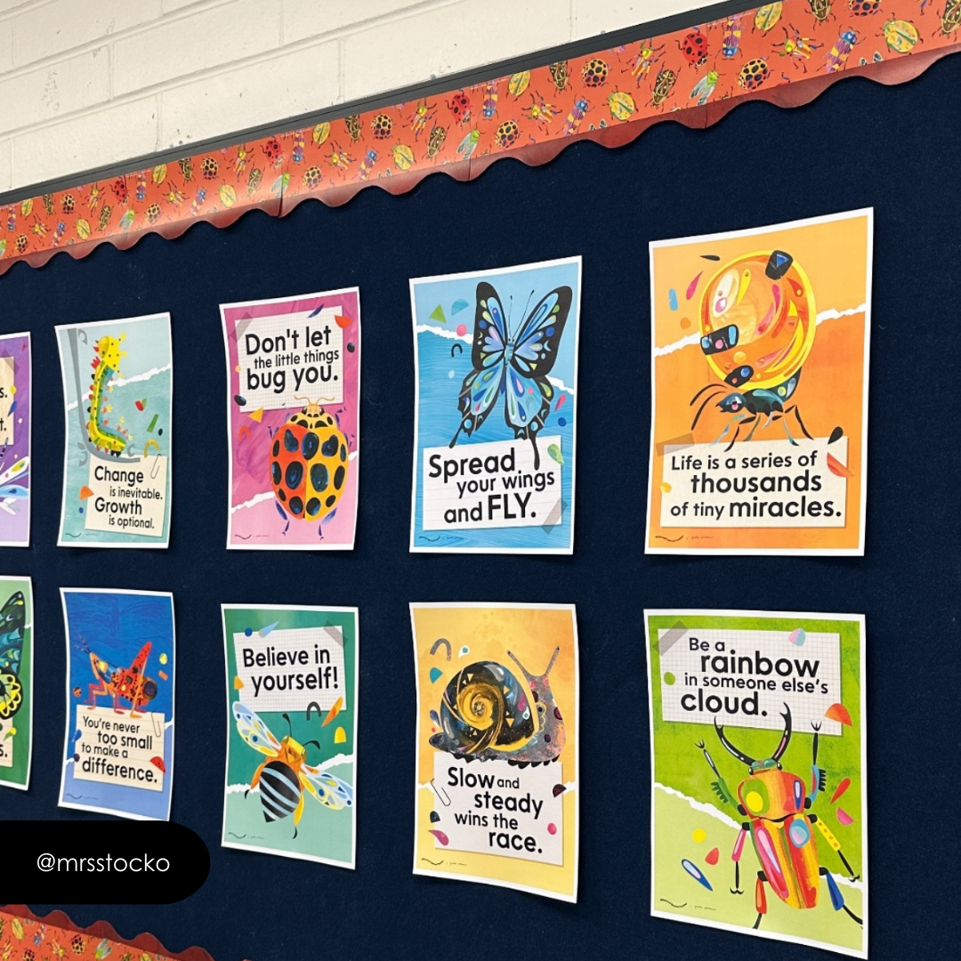 Pete Cromer: Quote Posters - Insect Life Classroom Decor
