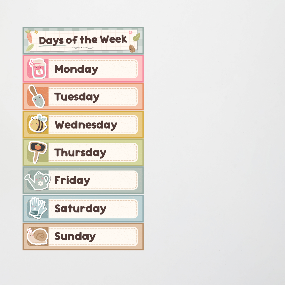 Days of the Week - Farmers Market Classroom Decor - Teacher Resources & Classroom Decor