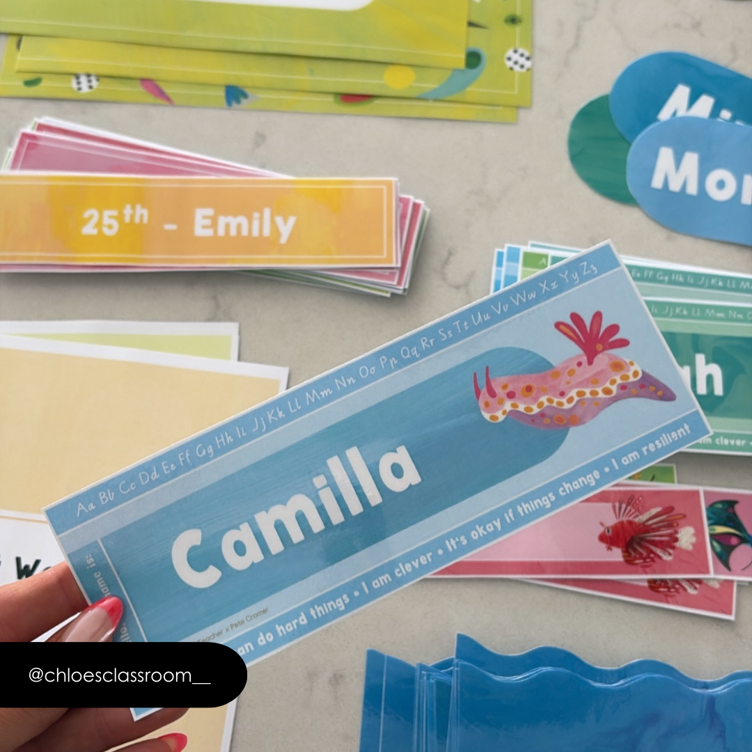 Pete Cromer: Desk Plates: A-Z - Sea Life Collection