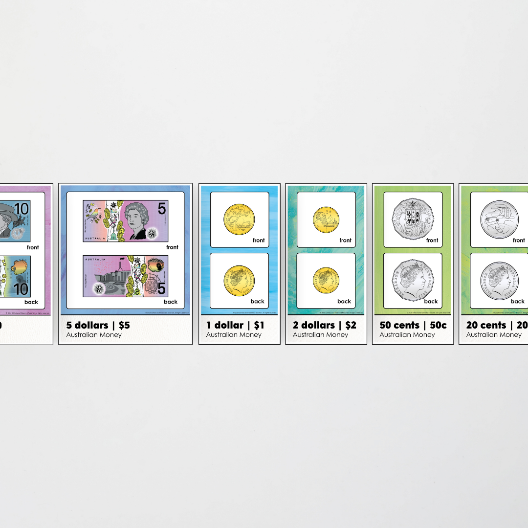 Australian Money Posters - Sea Life Classroom Decor