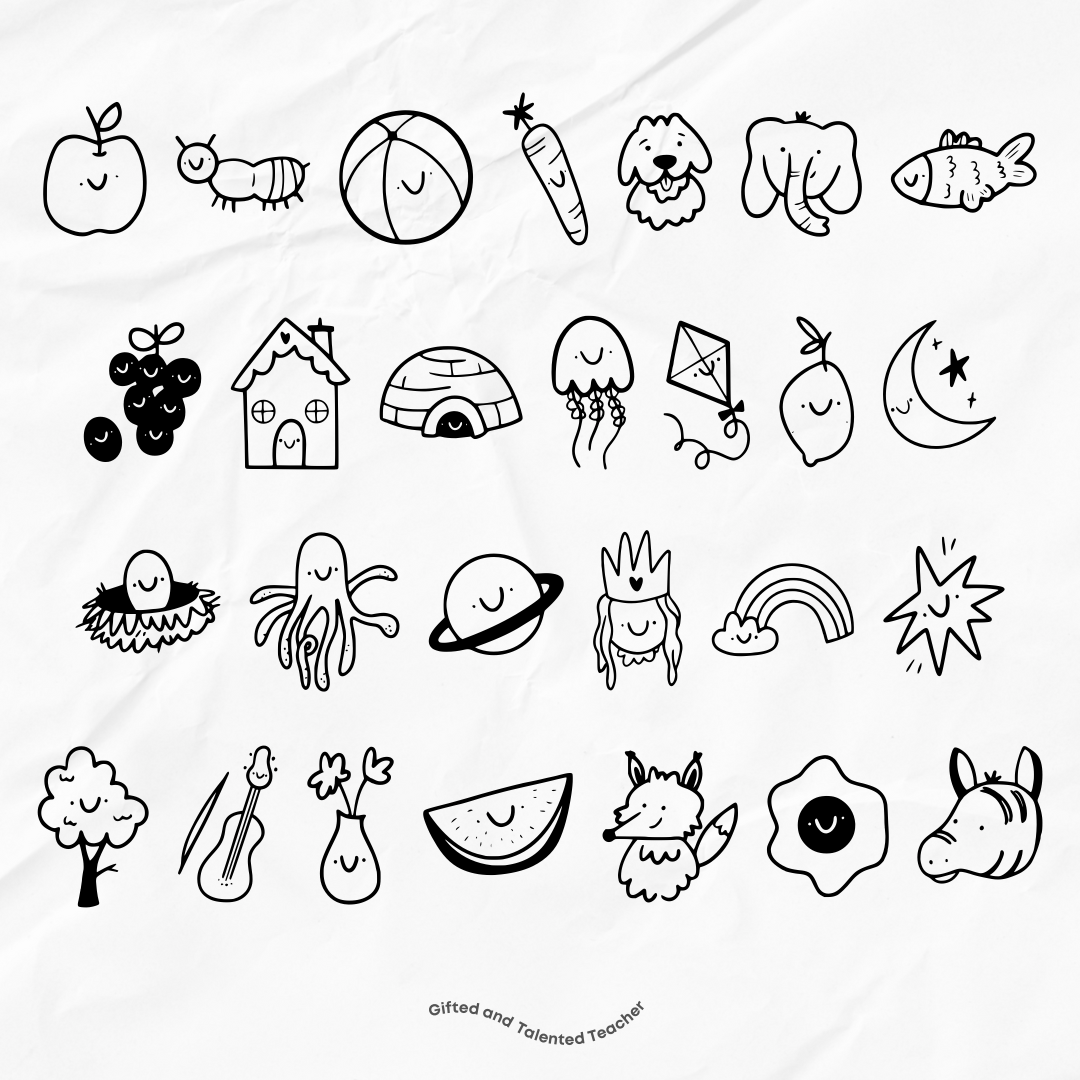 Alpha Doodle - GT Font x Laura Jane Illustrations