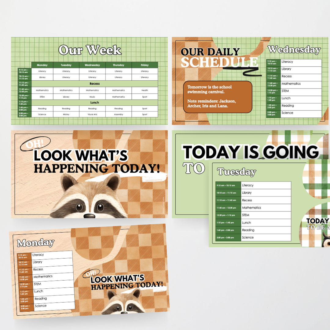 Digital Slides - Woodland Classroom Decor - Teacher Resources & Classroom Decor