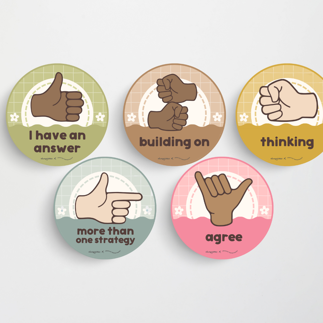 Hand Signals / Number Talks - Farmers Market Classroom Decor - Teacher Resources & Classroom Decor