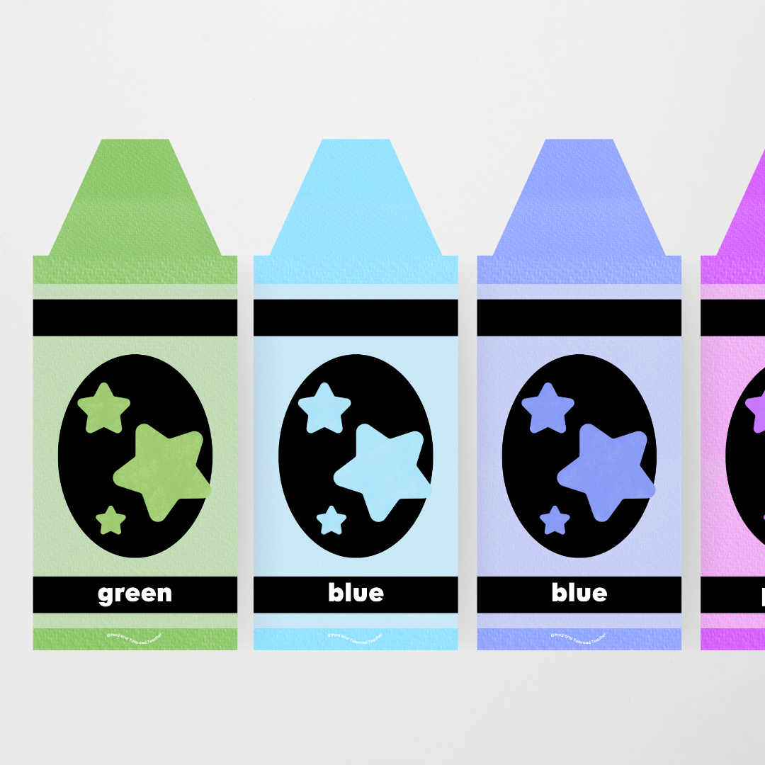 Crayon Colour/Color Posters - Rainbow Classroom Decor