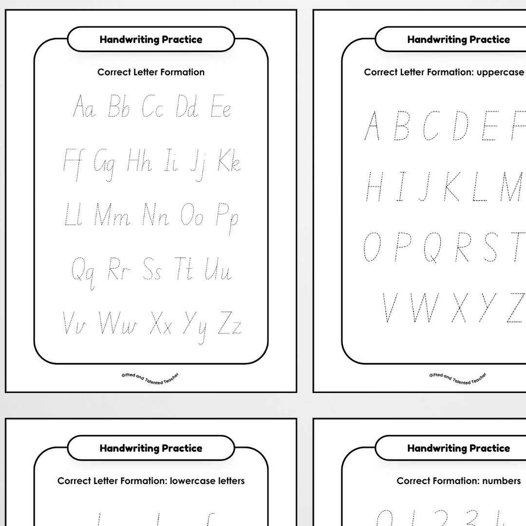 New South Wales Precursive Handwriting Tracing Mats - Rainbow - Teacher Resources & Classroom Decor