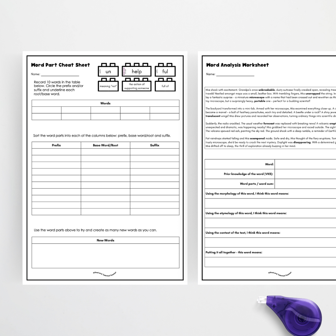 Morphemic Awareness Bundle | Morphology - Teacher Resources & Classroom Decor