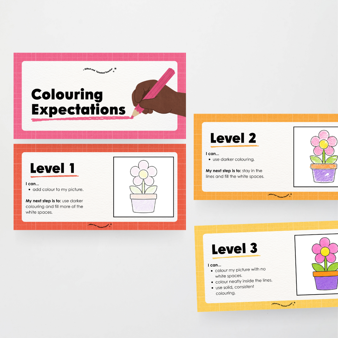 Colouring / Coloring Expectations Classroom Wall Display - Back To School Classroom Decor
