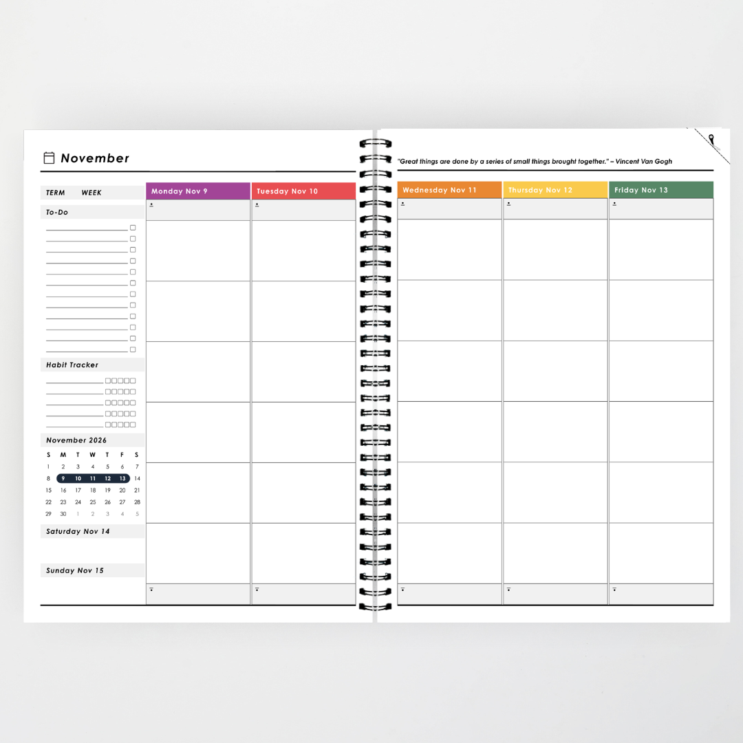 x Philip Bunting: 2026 Weekly Teacher Planner - Watch this Space Classroom Decor