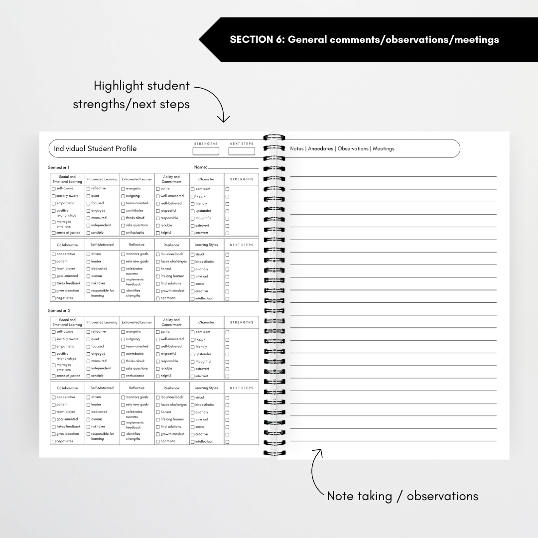 Assessment Book - Blank: Lower Grades - Teacher Resources & Classroom Decor