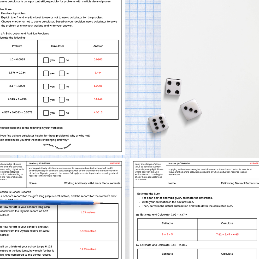 Number Bundle - Year 6 Australian Curriculum - Teacher Resources & Classroom Decor