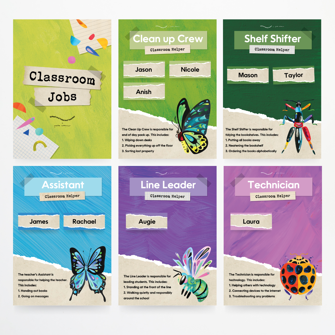 x Pete Cromer - Insect Life Classroom Decor (Upper Grades) Bundle - Teacher Resources & Classroom Decor
