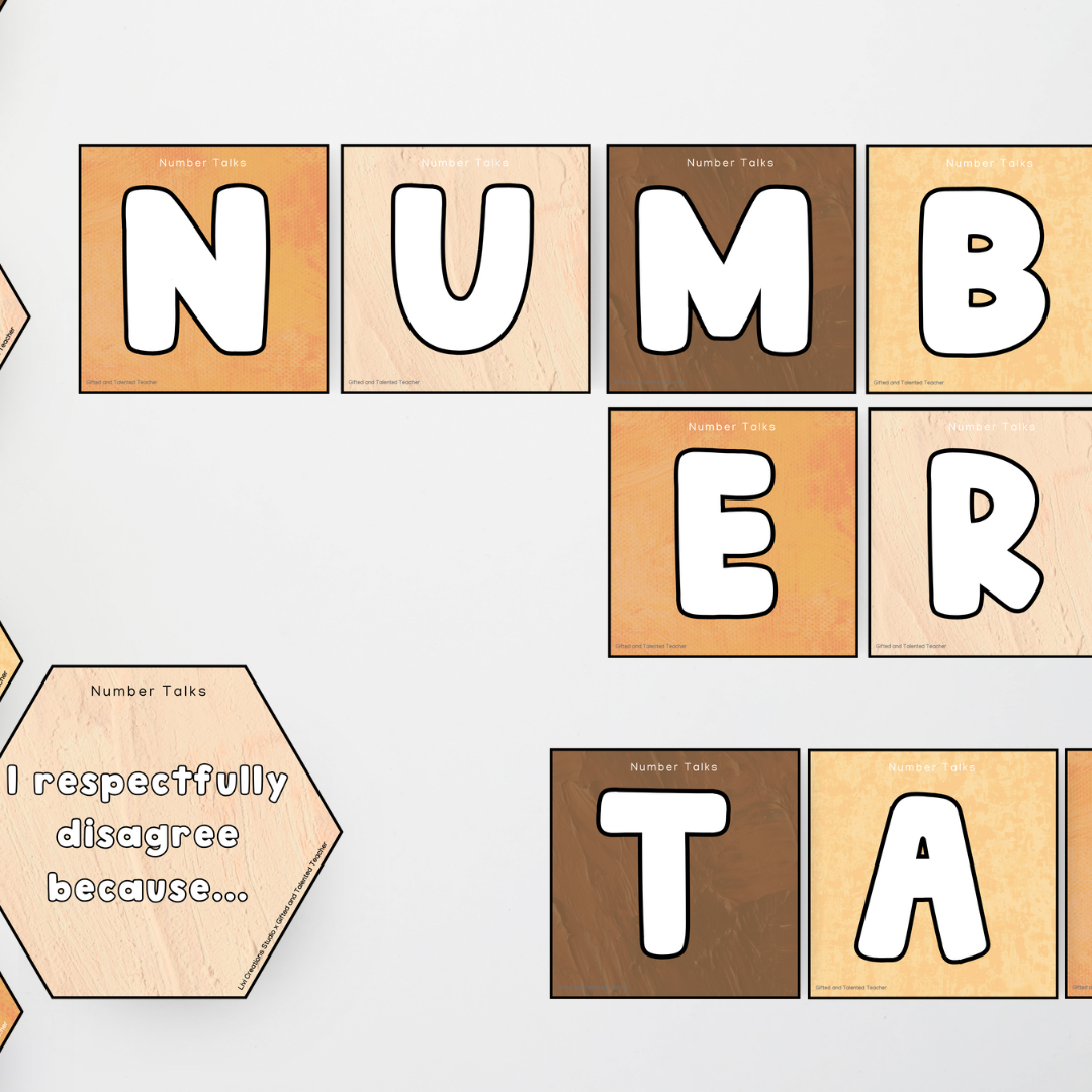 Livi Creations Studio: Number Talks Signing - Auslan Classroom Decor