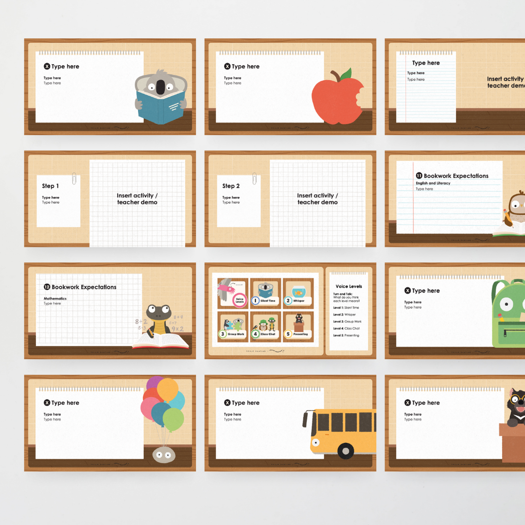 Philip Bunting: Daily Digital Slides - Back to School Classroom Decor