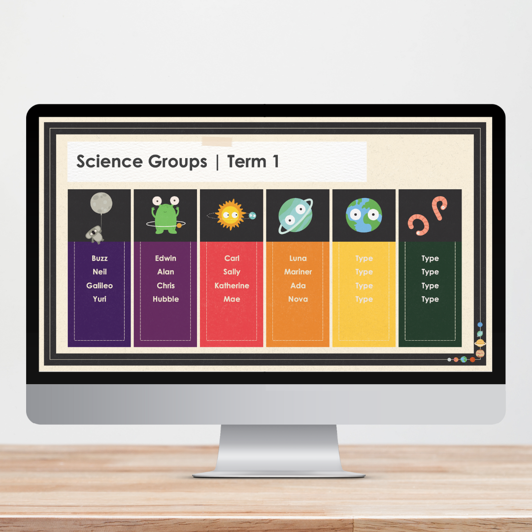 Philip Bunting: Digital Slides - Watch this Space Classroom Decor
