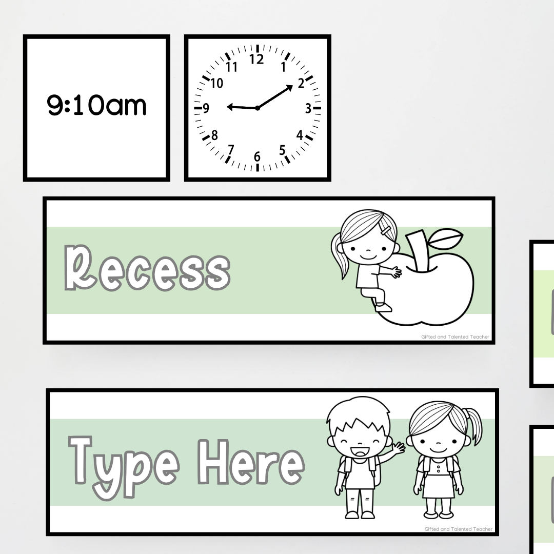 Daily Schedule - Boho Botanical Classroom Decor - Teacher Resources & Classroom Decor