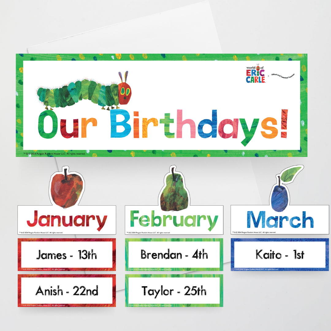 Birthday Display - The Very Hungry Caterpillar™ - Teacher Resources & Classroom Decor