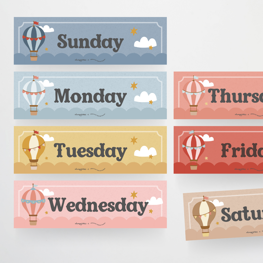 Flip Calendar - Little Circus Classroom Decor