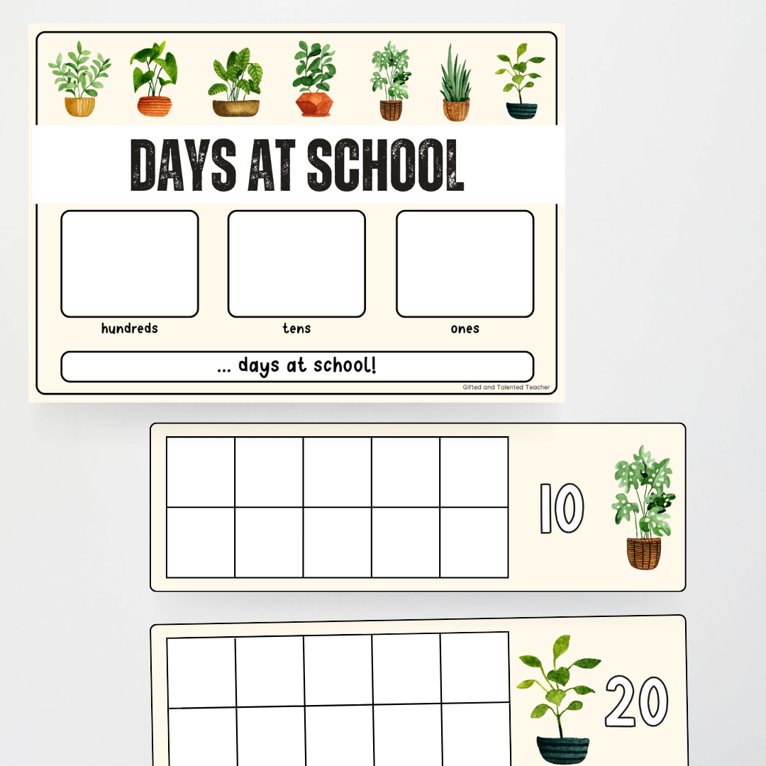 Days at School - Boho Botanical Classroom Decor - Teacher Resources & Classroom Decor