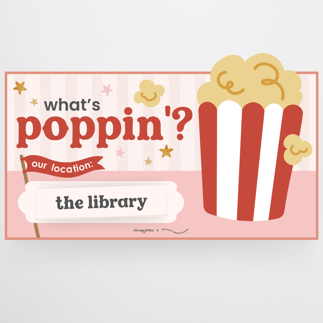 Location Door Display - Little Circus Classroom Decor