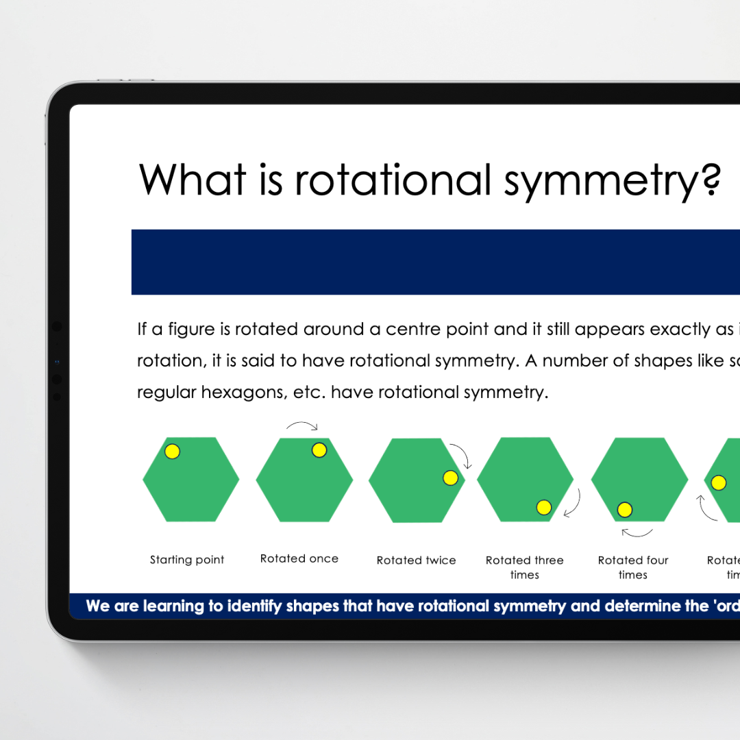 Symmetry and Rotational Symmetry Slides