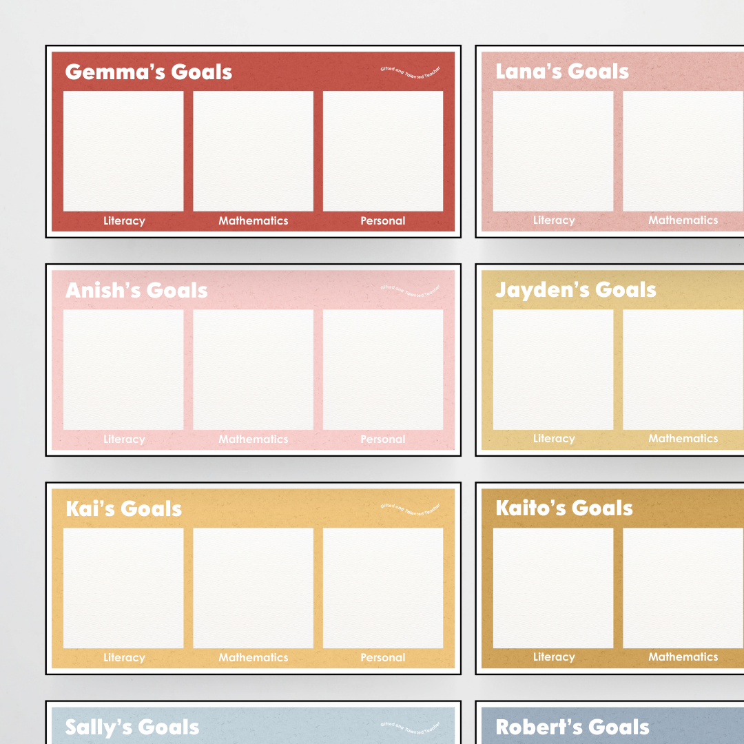 Goal Setting Bundle - Little Circus Classroom Decor