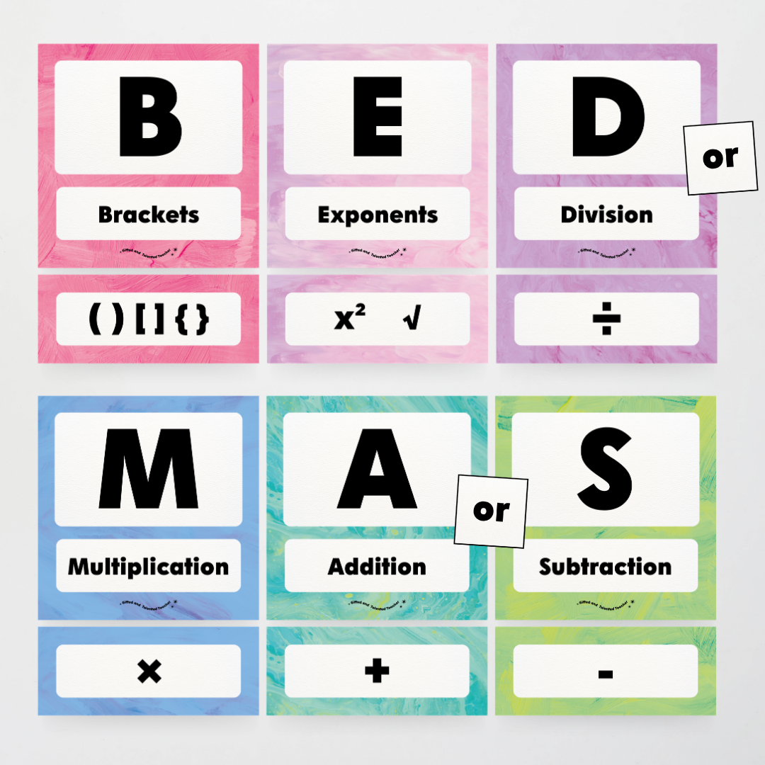 BEDMAS Order of Operations - Sea Life Classroom Decor - Teacher Resources & Classroom Decor