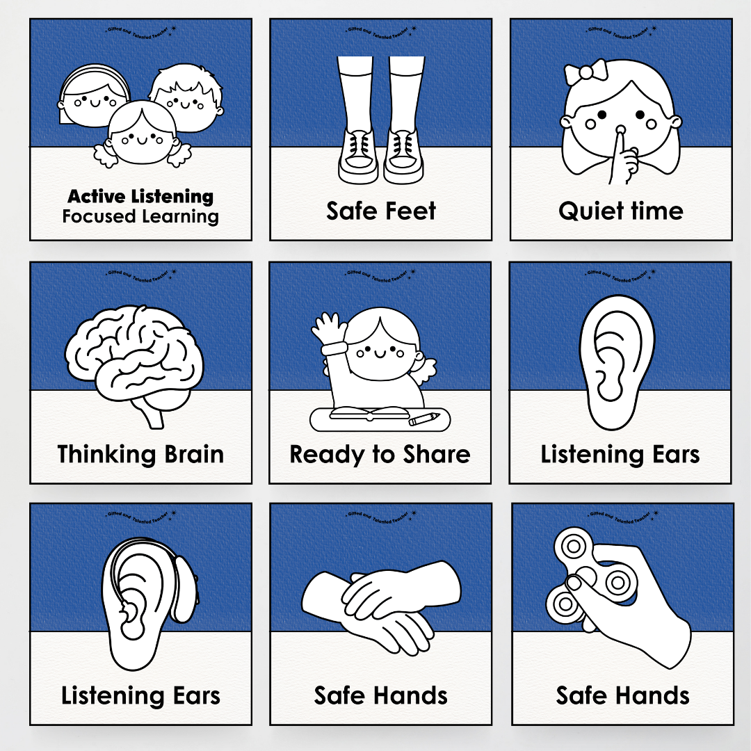 Inclusive Active Listening Editable Classroom Display - Australian Fauna and Flora Classroom Decor - Teacher Resources & Classroom Decor