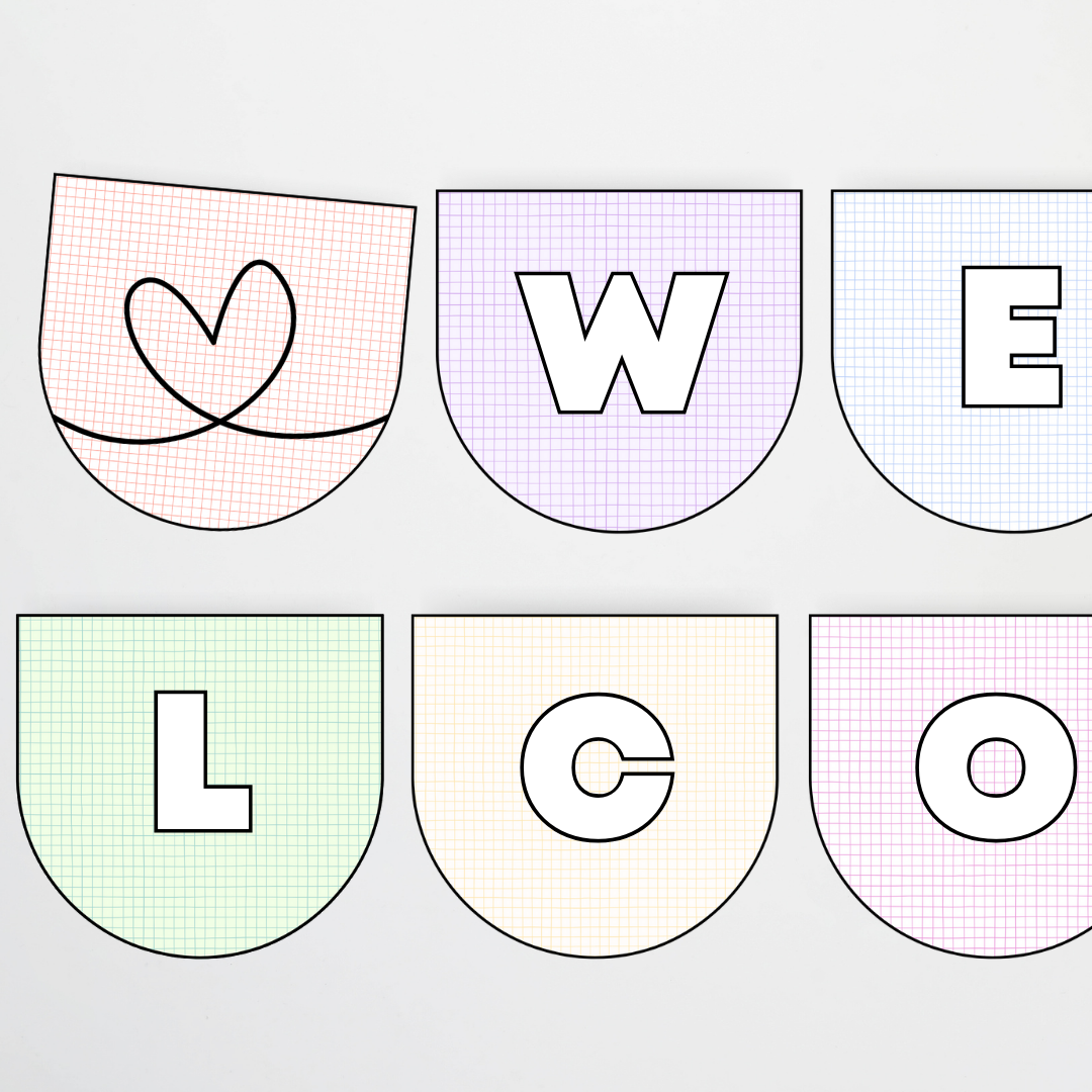 Alphabet Flags - School Doodles Classroom Decor - Teacher Resources & Classroom Decor