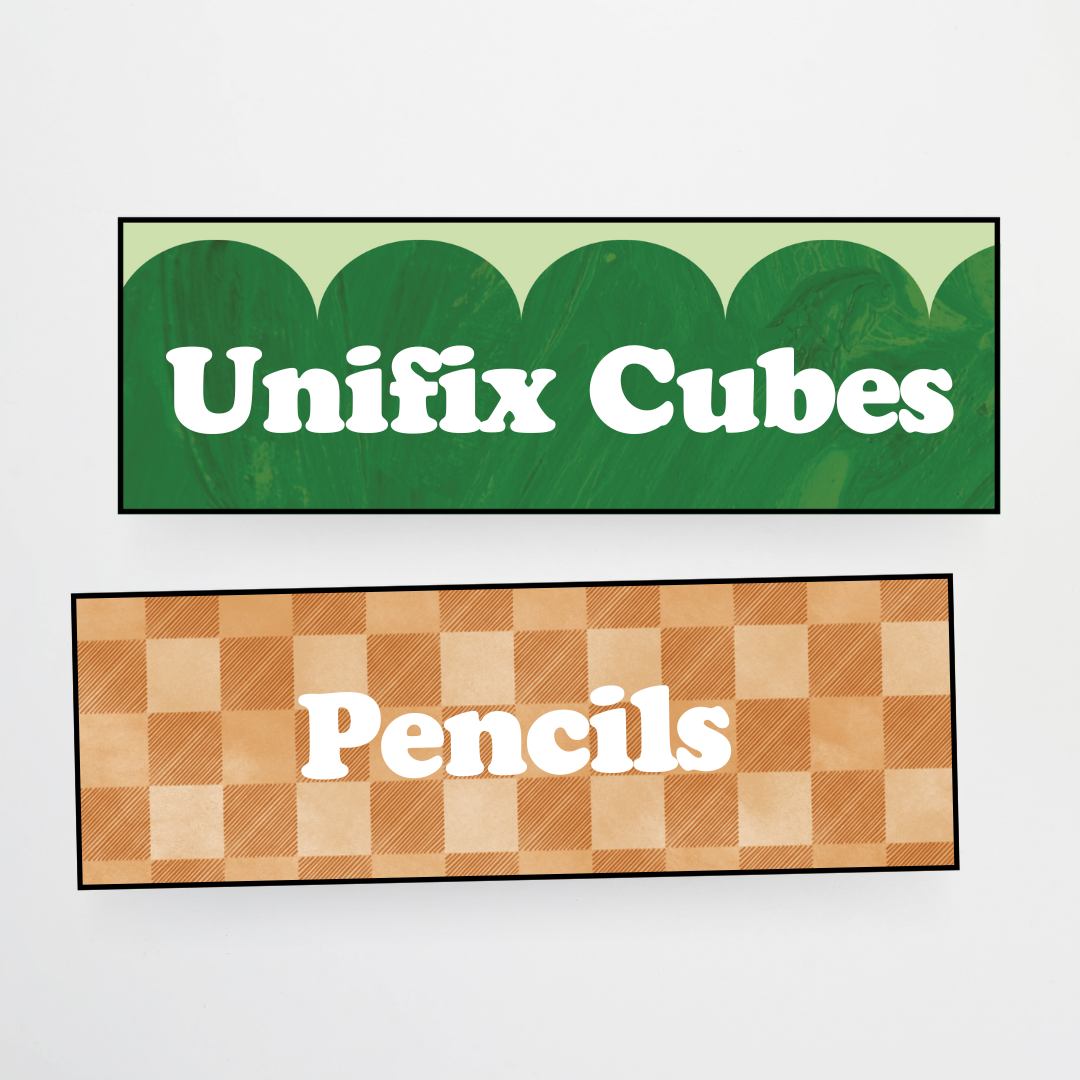 Large Tub Labels - Woodland Classroom Decor - Teacher Resources & Classroom Decor