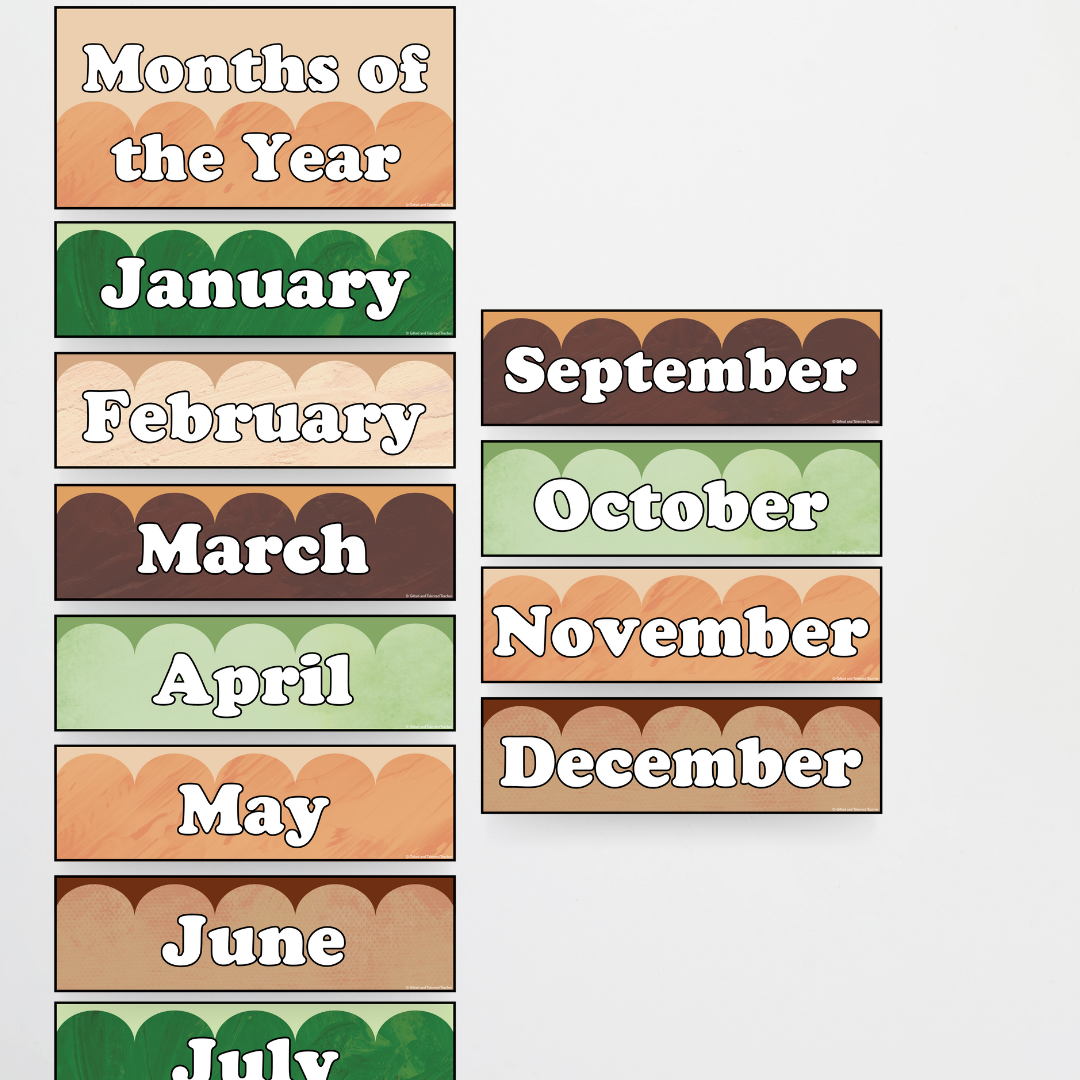 Months of the Year - Woodland Classroom Decor - Teacher Resources & Classroom Decor