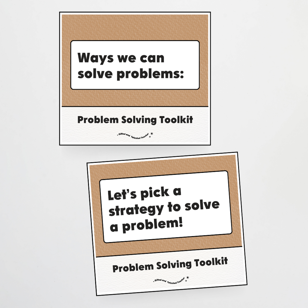 Lower Grades Problem Solving Strategy Toolkit - Woodland Classroom Decor