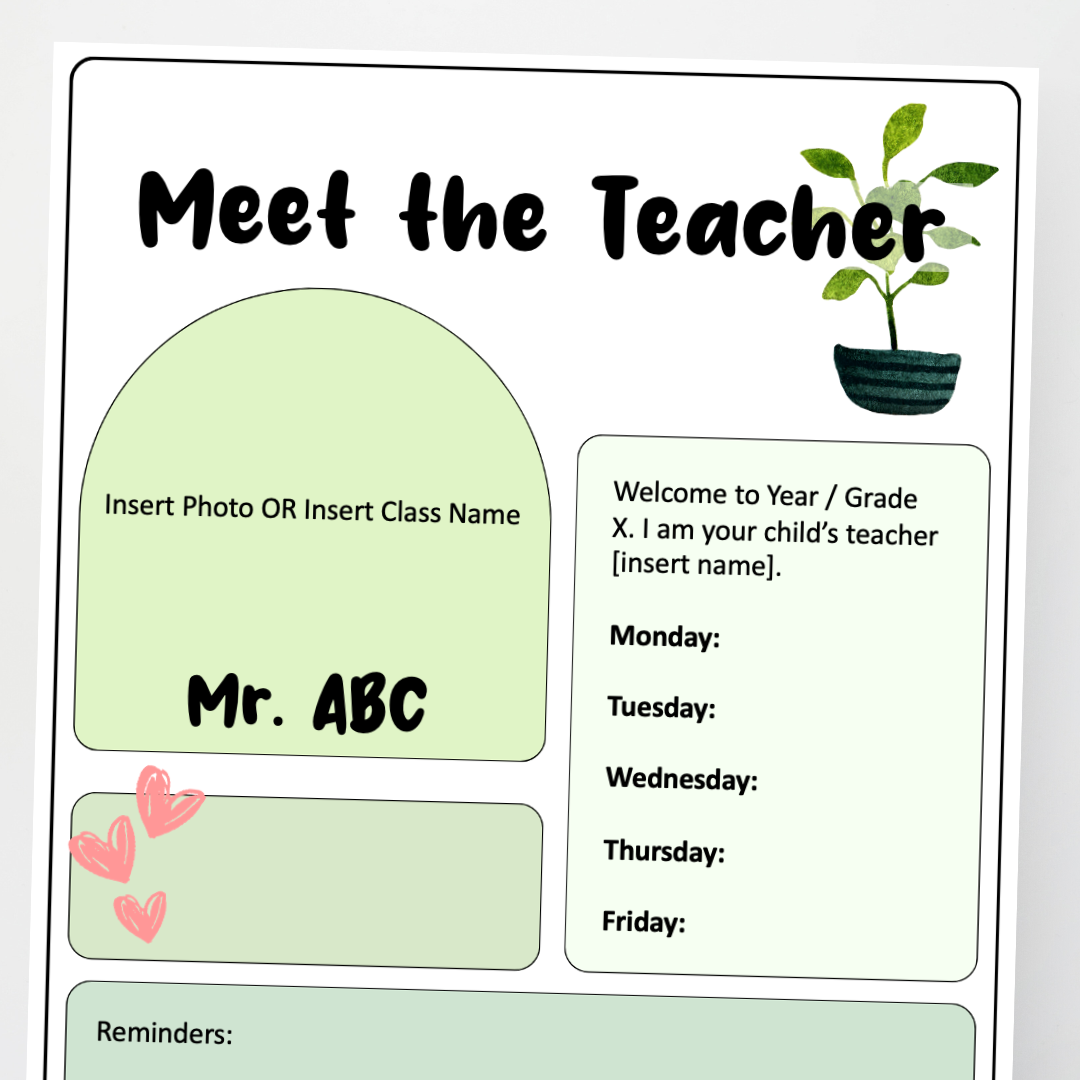 Meet the Teacher - Boho Botanical Classroom Decor - Teacher Resources & Classroom Decor