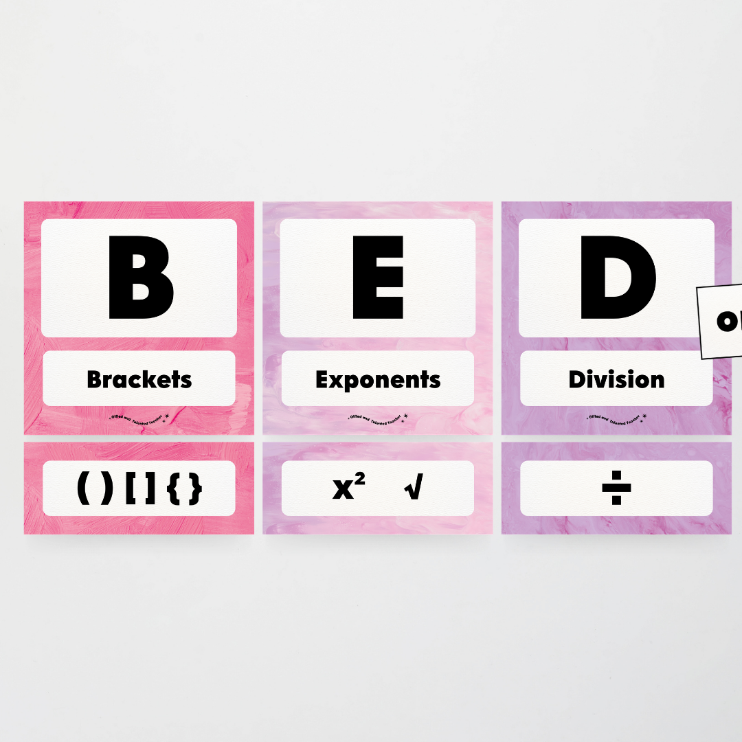 BEDMAS Order of Operations - Sea Life Classroom Decor - Teacher Resources & Classroom Decor