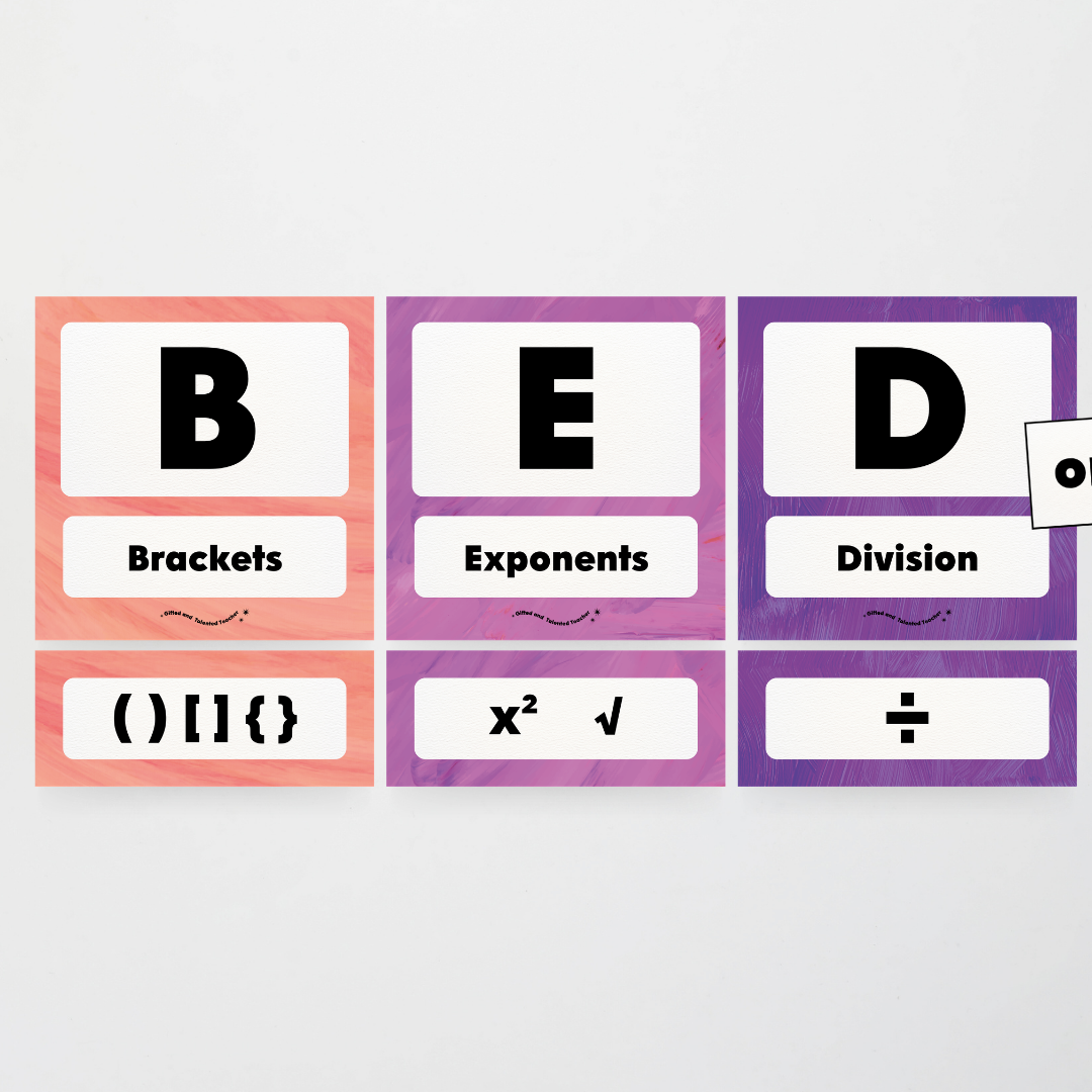 BEDMAS Order of Operations - Insect Life Classroom Decor - Teacher Resources & Classroom Decor